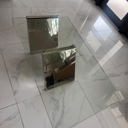 El Dorado Coffee Table Chrome Legs. 