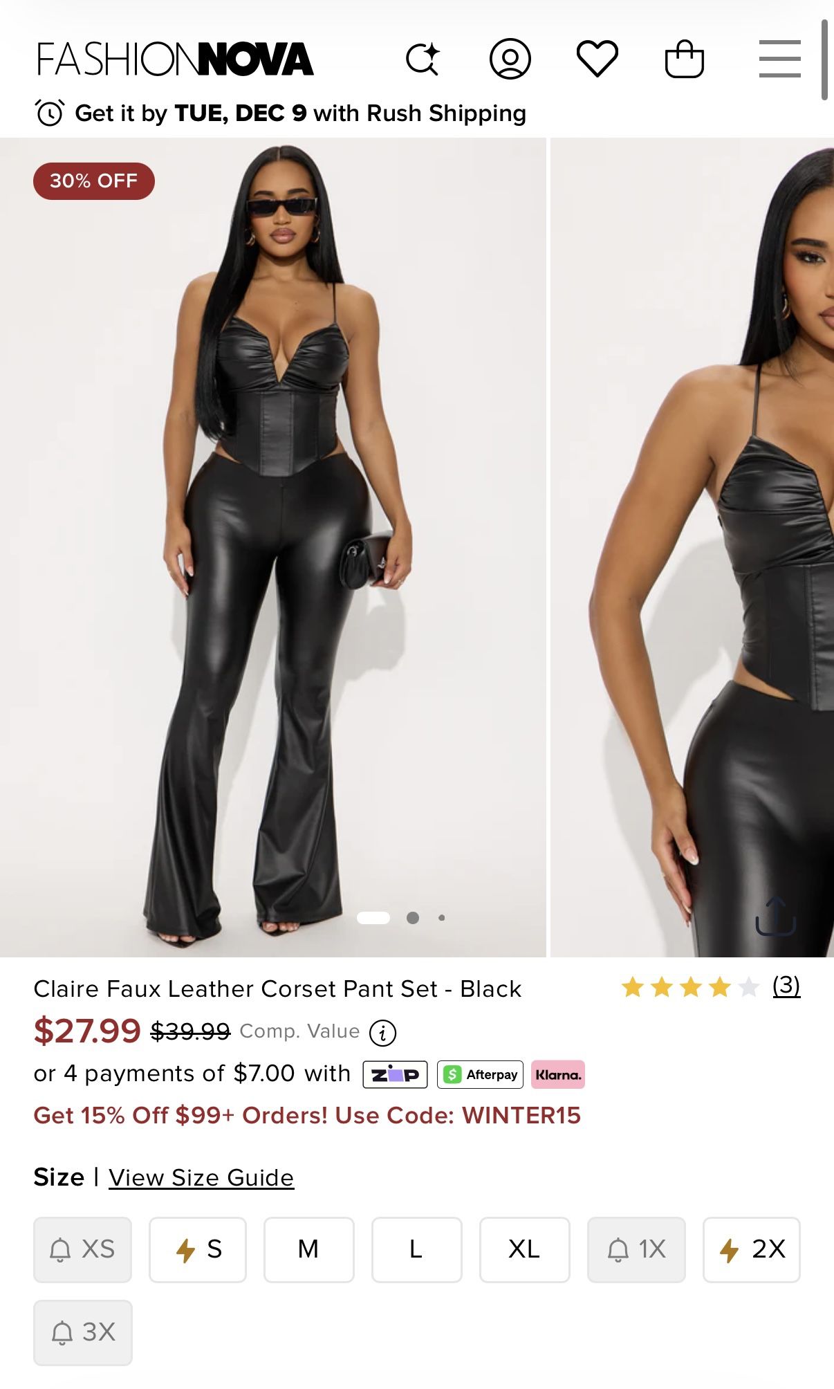 New Fashion Nova Leather Set ✨