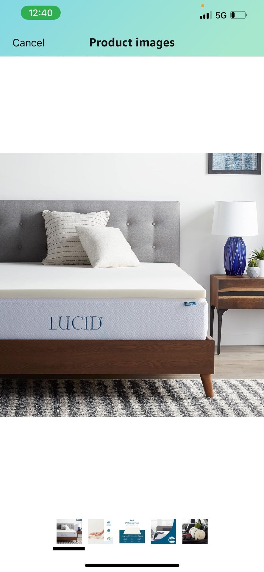 Memory Foam Mattress Toper Queen 