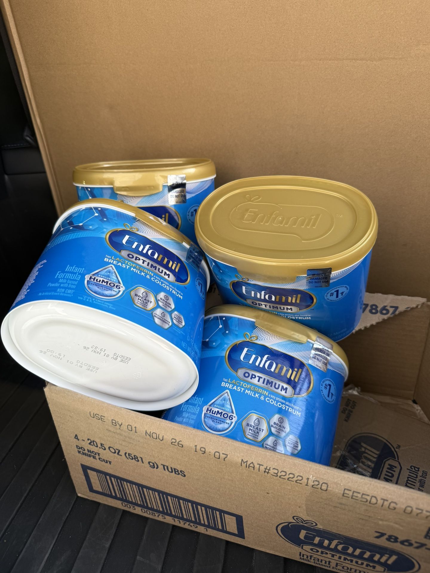 Enfamil Optimum Baby Formula, Our Closest Formula to Breast Milk, Immune-Supporting Lactoferrin also found in Breast Milk, Brain-Building DHA, 20.5 Oz