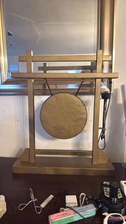 Decorative Tabletop Gong w/ Stand & Mallet – Zen Home Décor