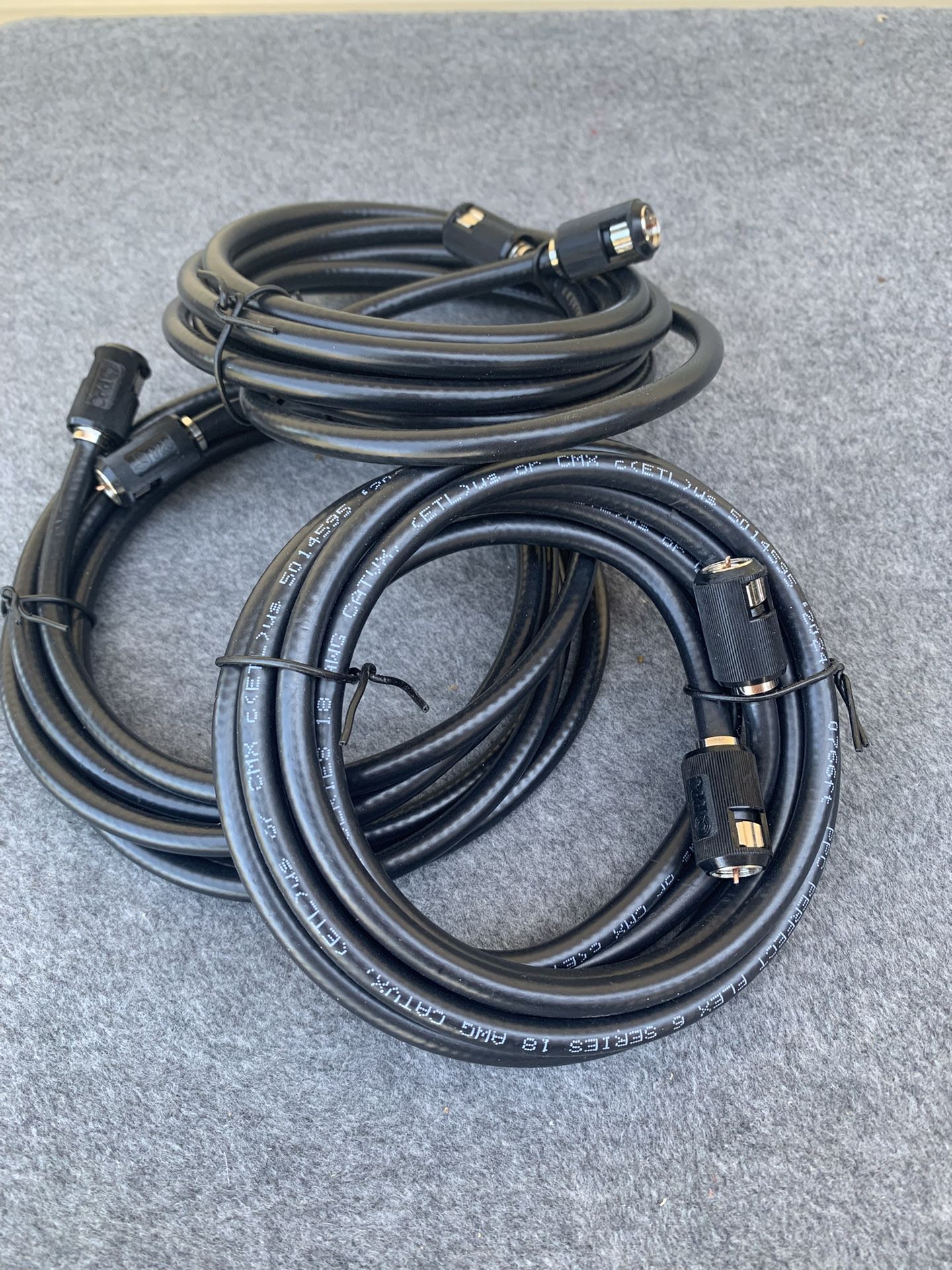 Coax Cables - Set of 3