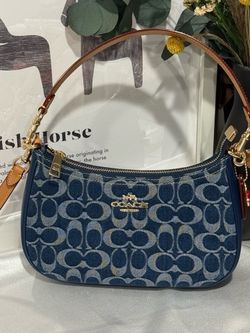 Coach Signature Denim Mini Shoulder Bag