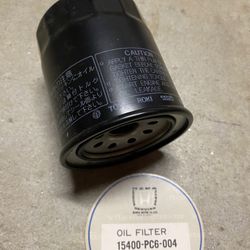 Honda Oil Filter Part # 15400-PC6-004