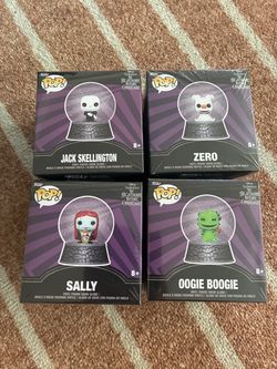 New set of 4 Funko Pop the nightmare before Christmas