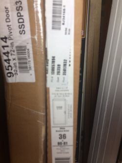 32 by 72 pivot shower door