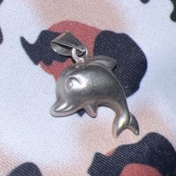 silver dolphin pendant