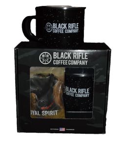 Black Rifle Coffee Company Coffee & 2 Mugs Gift Box Loyal Spirit Ground 12 New