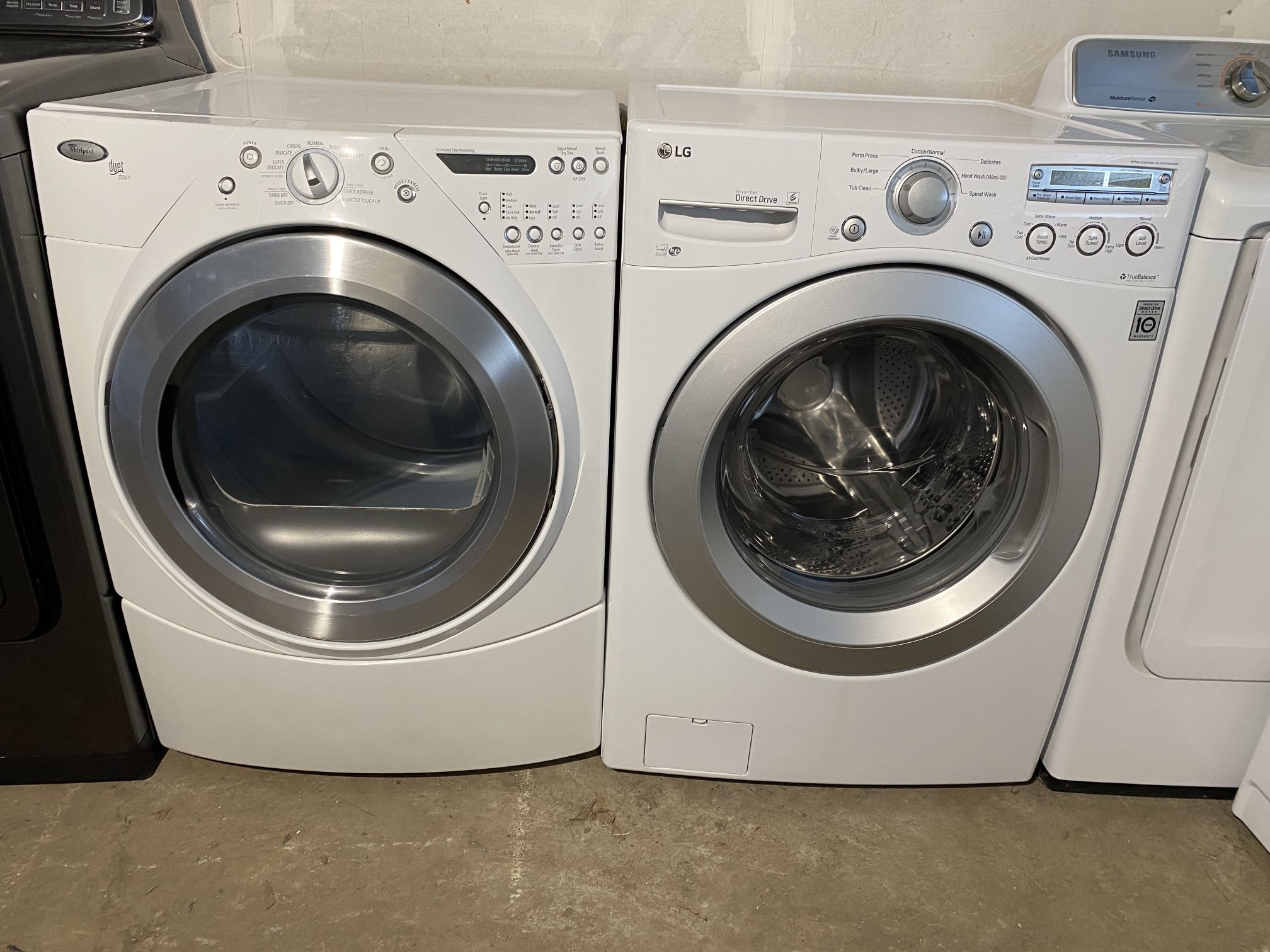 LG Washer And Whirlpool Dryer 