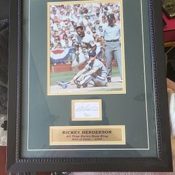 Rickey Henderson - MLB - Autographed 