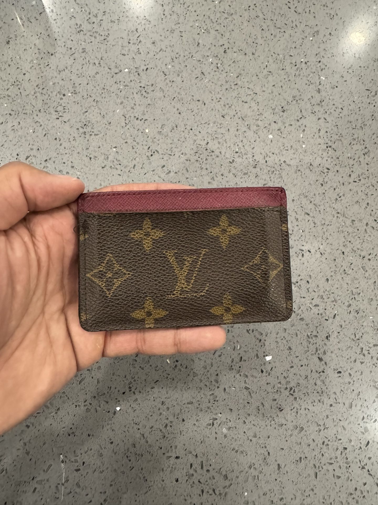 Lv Monogram Card Holder