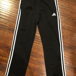 Boys black large Adidas Athletic pant or joggers