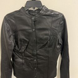Express Women Leather Shirt 