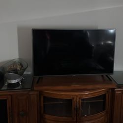 Vintage brown TV stand 