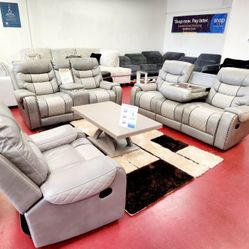 Manual Reclining Livingroom Furniture Sectional Couches Sofa Furniture Only $49 Down