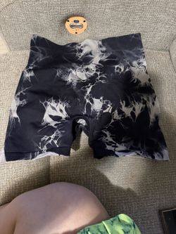 Tie Dye Black Grey Gym Shorts