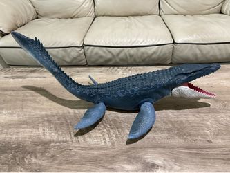 Jurassic World Super Colossal Mosasaurus Real Feel Water Toy Dinosaur 25” L Park