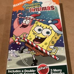 Spongebob Squarepants Christmas VHS VCR Video Tape Nickelodeon Cartoon TV Show