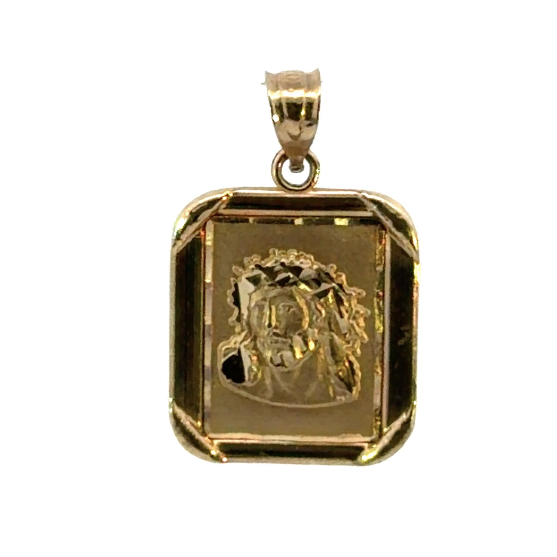 Men’s Woman’s 10k Yellow Gold Jesus Charm Pendant For Necklace GP3062770