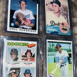 Vintage DODGERS (14) Card L0T Years I963-I982