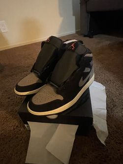 AIR JORDAN 1 MID SE "BLACK/OLIVE GREY-LT WILD MANGO"