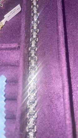 2.50 Cttw LAB GROWN DIAMONDS Set On 925 Silver 8 Inch Bracelet