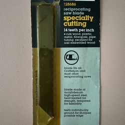 Vintage Sears Craftsman Reciprocating Saw Blade 6”L 928686