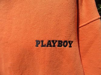 Playboy X Missguided February 1977 Orange Pullover Sweatshirt Size 2 for Sale in Whittier CA OfferUp