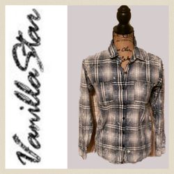 Vanilla Star Blue Plaid Shirt