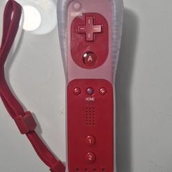 New Red Wiimote With Motion Plus 