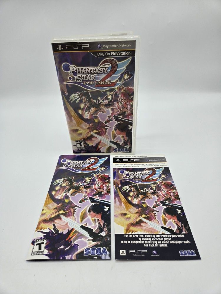 Phantasy Star Portable 2 (Sony PSP) Case, Artwork & Manual Only NTSC