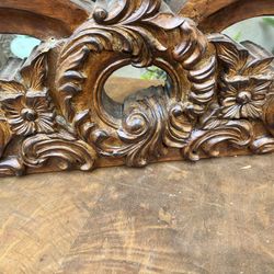 Solid Wood Carved Wood Piece