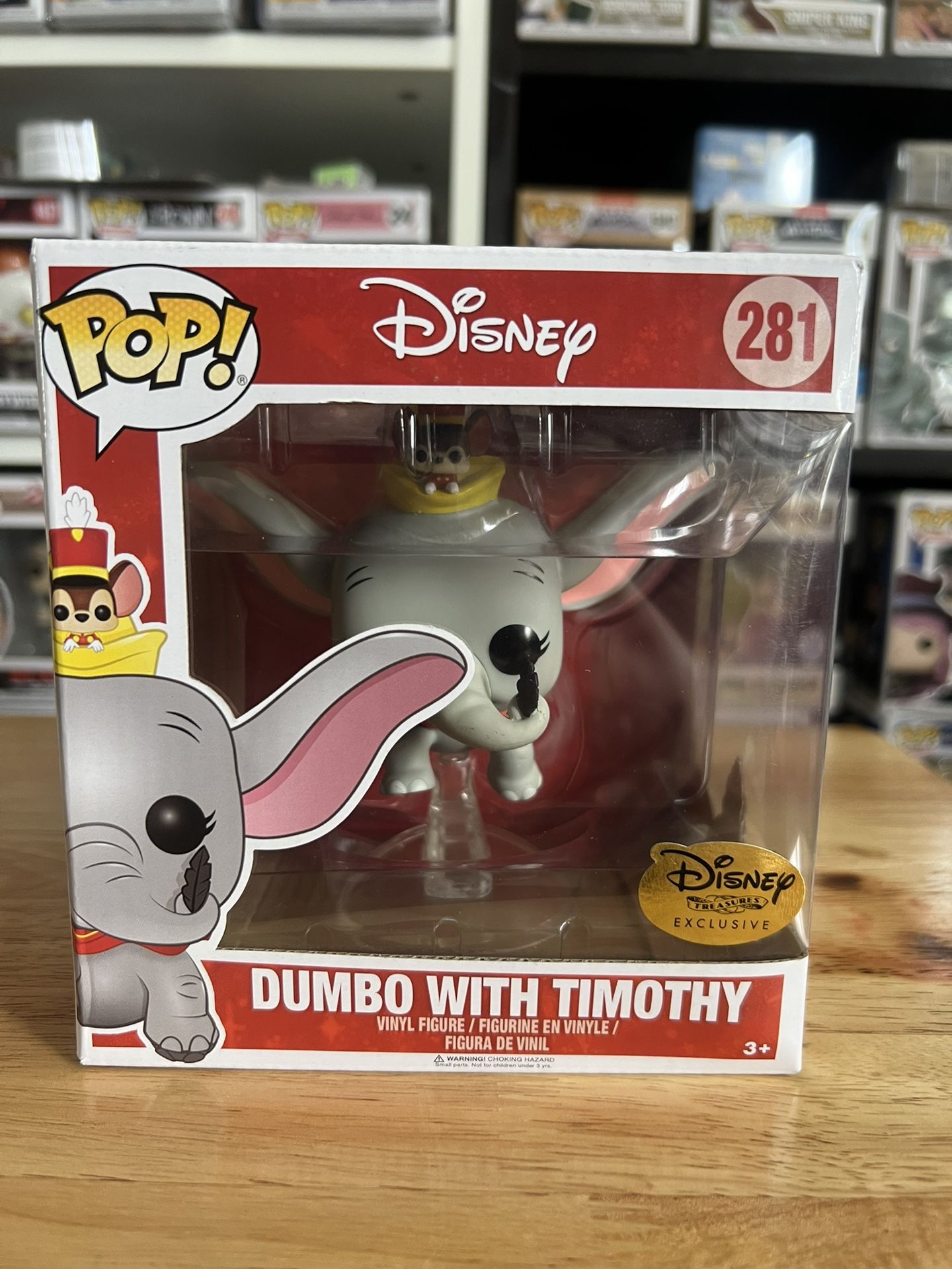 VAULTED EXCLUSIVE Super Dumbo w/ Timothy Q. Mouse Funko Pop #281 Disney Movies