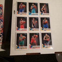 9 Card Lot Of Rated Rookies