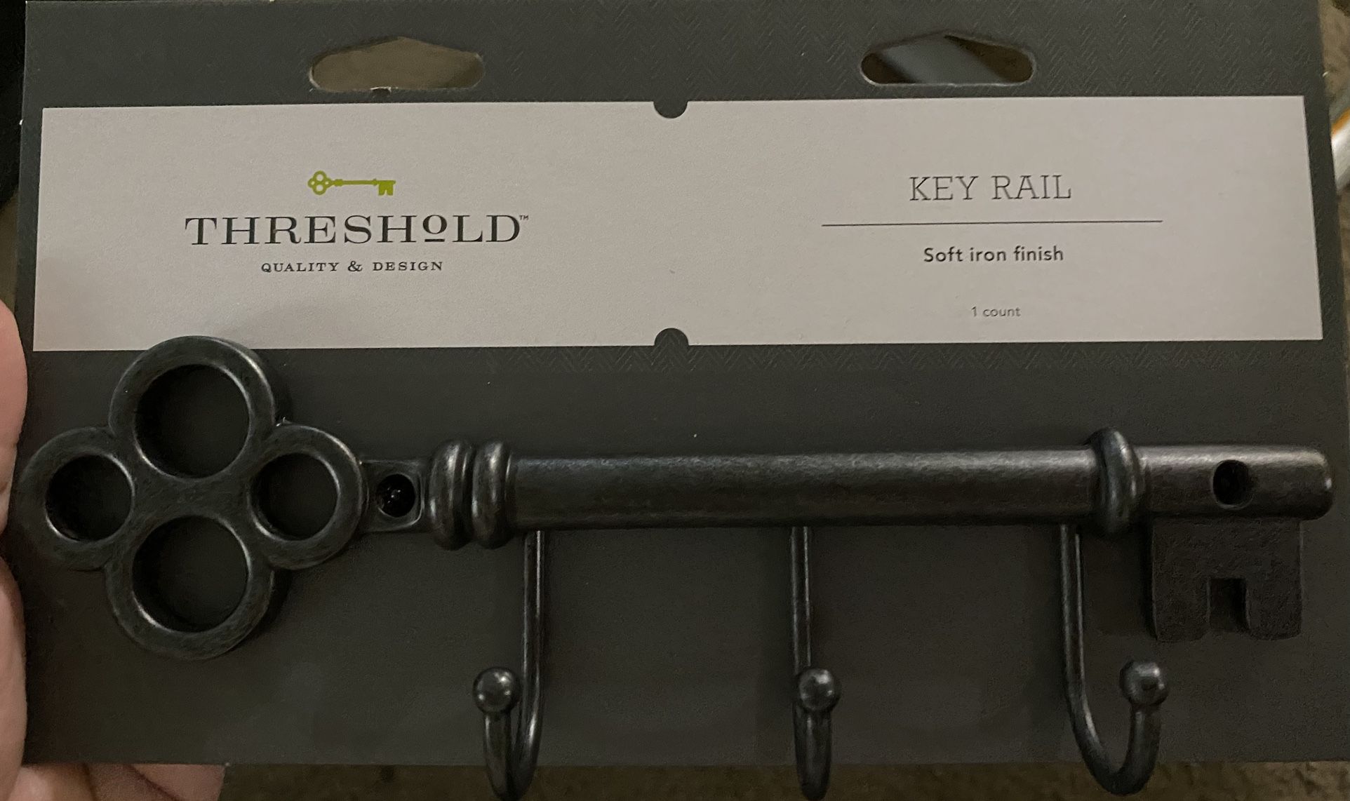 Key Holder Rail, Black