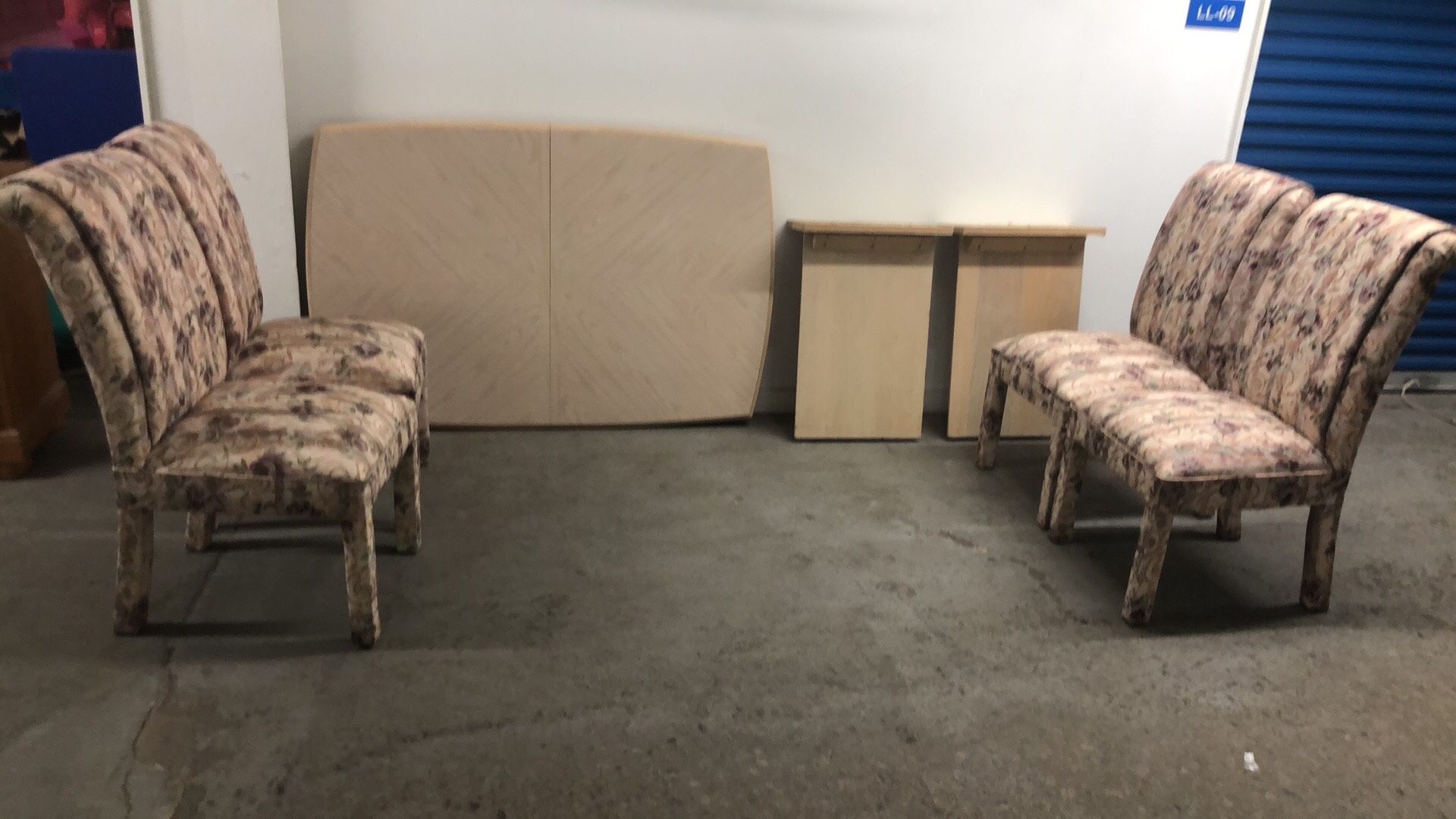 60”x40”x30”h Heavy Strong, Good Condition Dining Table With Four Comfortable. Chairs