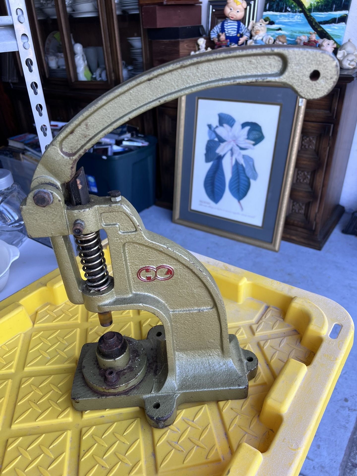 Heavy Duty Manual Grommet / Eyelet Press Machine (Bench Mount)