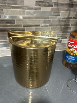 Ice Bucket with Tongs