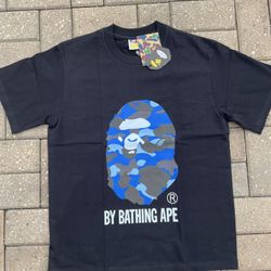 Blue Camo BAPE Tee Size Medium 