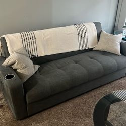 Gray Blue Couch