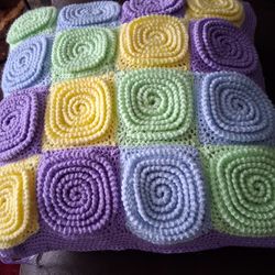 Crocheted  Pillow Case