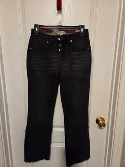 Frye & Co. Black Cropped Flare Jeans