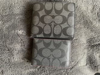 Leather Coach Wallet 3 In 1 