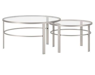 Nested Glass Top Coffee table