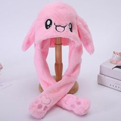Plush Bunny Ear Moving Hat LED Glowing Cap, Pink $8 Pick Up Only Bonanza and Lamb 