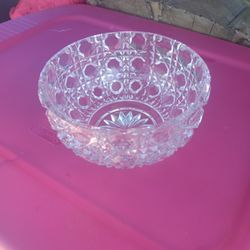 60's Tritschler Winterhalder Bowl Bleikristall 24% Lead Crystal W Germany 6" D 