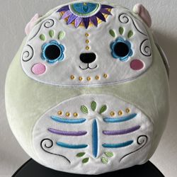 Squishmallow Brooke the Polar Bear 12” DOTD Sugar Skull NWT HTF