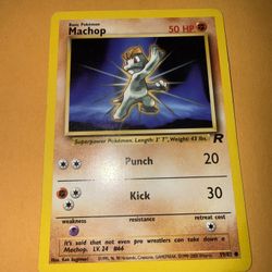 MACHOP - 59/82 - Team Rocket - Pokemon Card - Lp