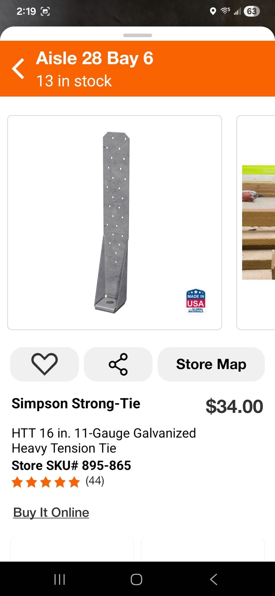 Galvanized Heavy Tension Tie (Have 11) (Read Description)