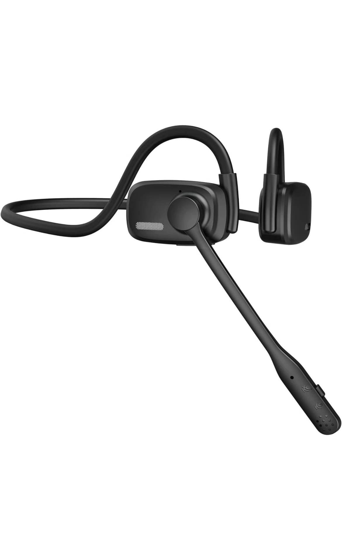 Bluetooth Headphones, Bluetooth Wireless Headphones with Noise Cancelling Mic, 12H Playtime, 15.4mm Diaphragm Driver, Open Ear Headset for Office